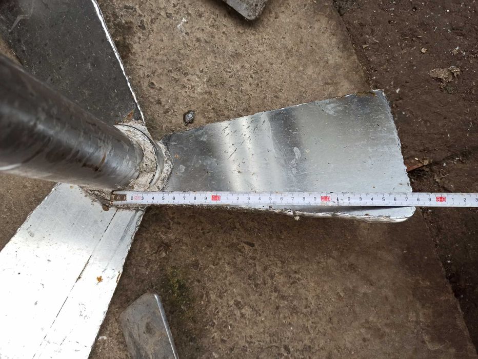 Мішалка, Винт лопастной. Пропеллер з нержавіючої сталі діаметр -600мм,