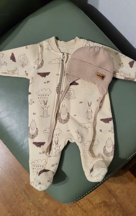 Флісовий теплий чоловічок + шапуня