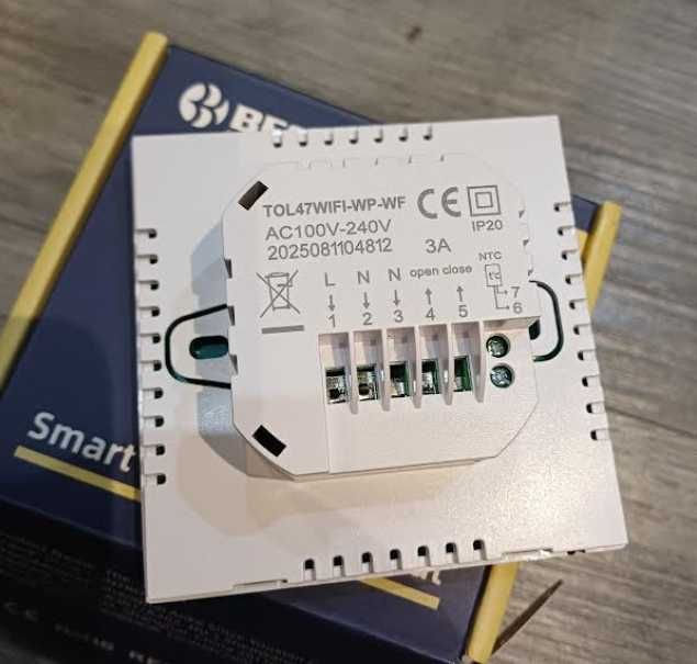 Beok inteligentny termostat do ogrzewania TOL47WIFI-WP-WF TUYA ALEXA