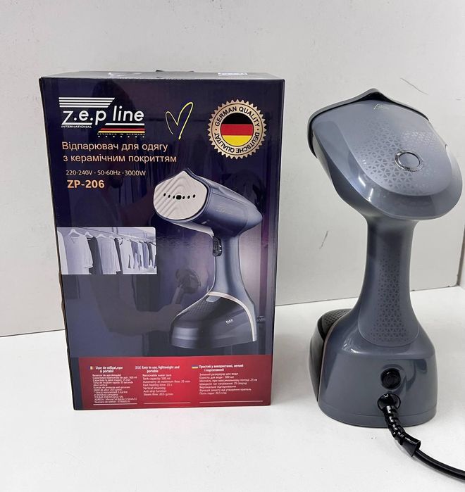 Потужний відпарювач!! Zepline ZP-206, 3000 Вт. керамічне покриття