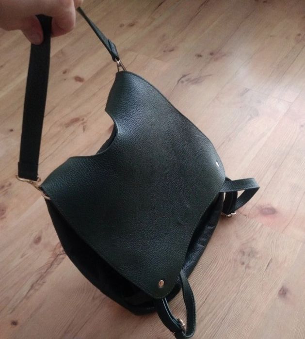 Torebka i plecak  2w1 skóra naturalna   19V69