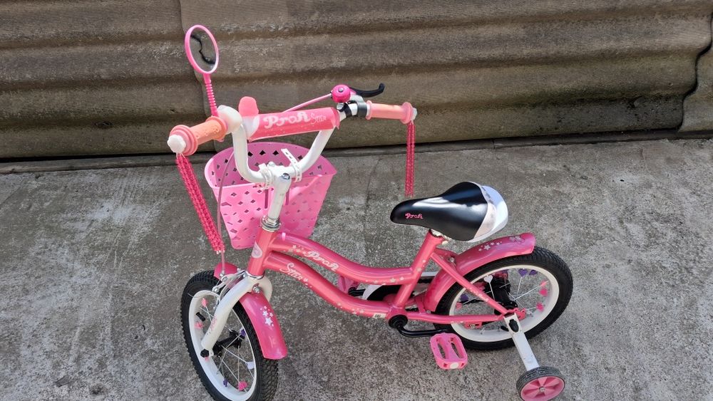 Велосипед дитячий рожевий profi star