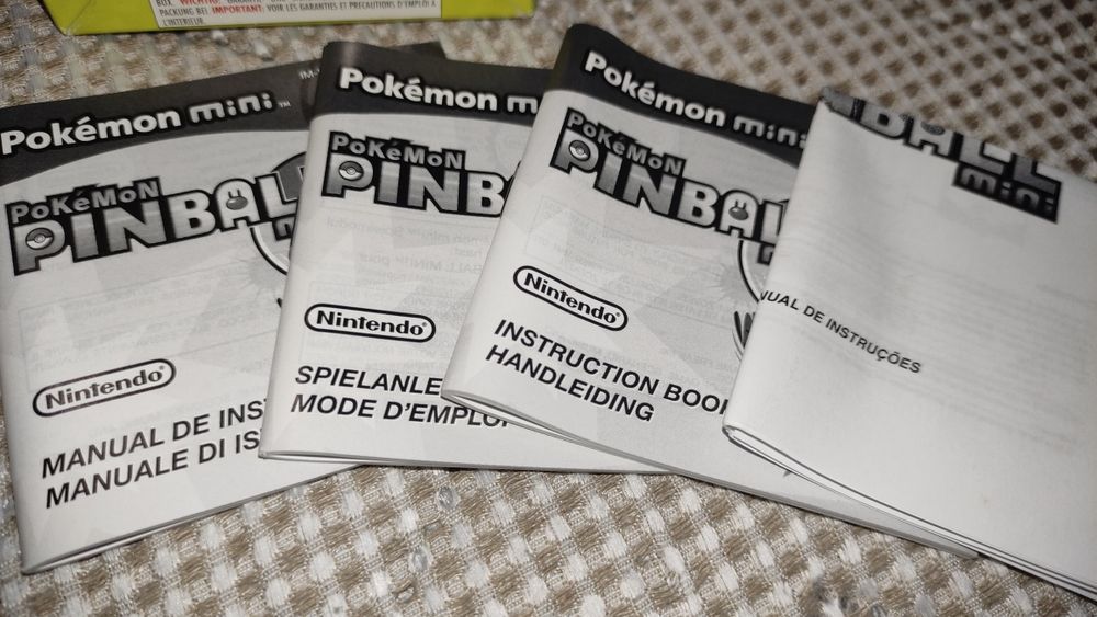 Jogo completo Pinball Mini para Pokémon mini consola