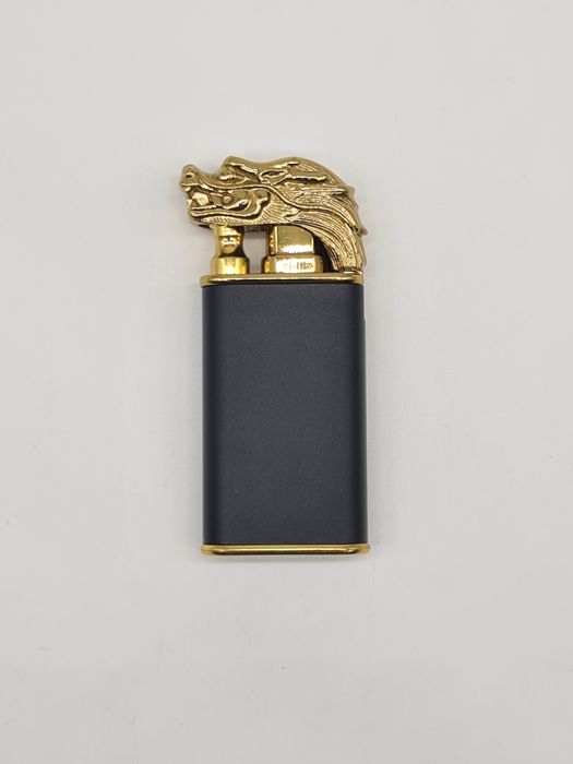 Isqueiro a gás dragão dourado - novo