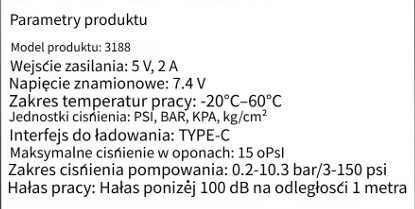Pompka  do roweru  Kompresor