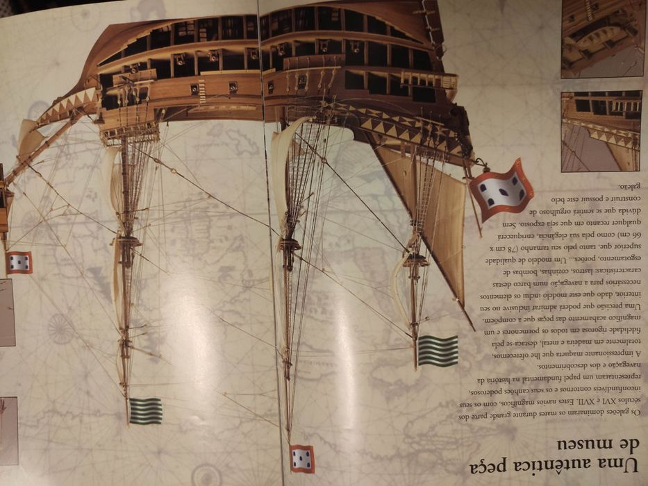 Galeão de Museu - São João Baptista - Completo - Modelismo Naval
