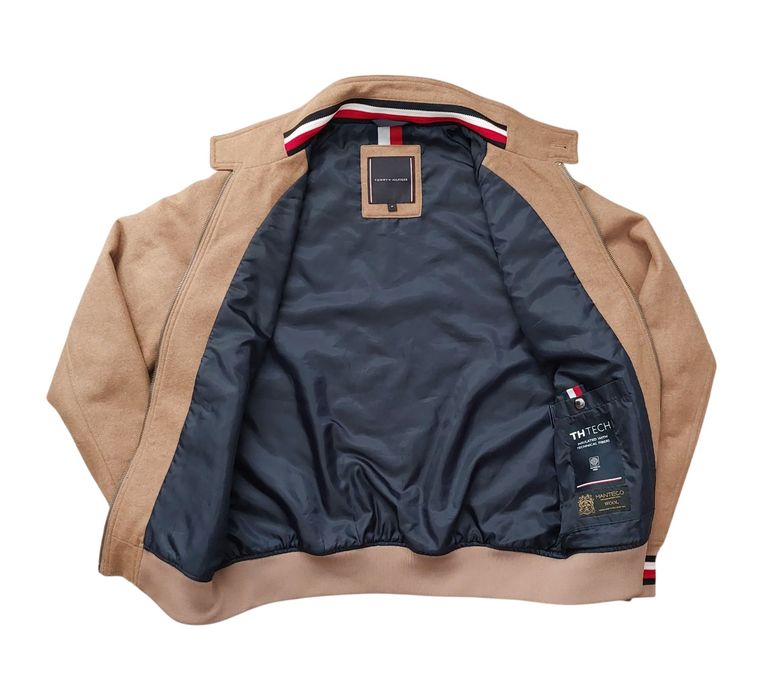 Tommy Hilfiger nowa kurtka męska bomber wełna Manteco Italy r. M