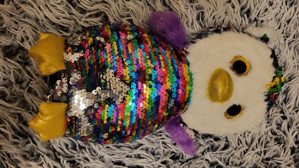 Maskotka sowa cekiny Glitzies