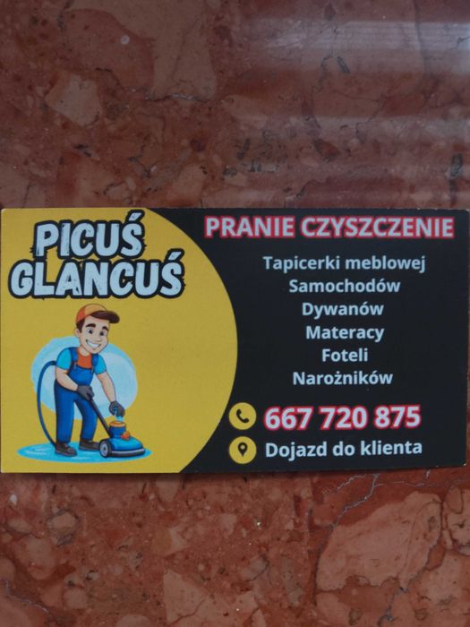 Pranie czyszczenie tapicerki
