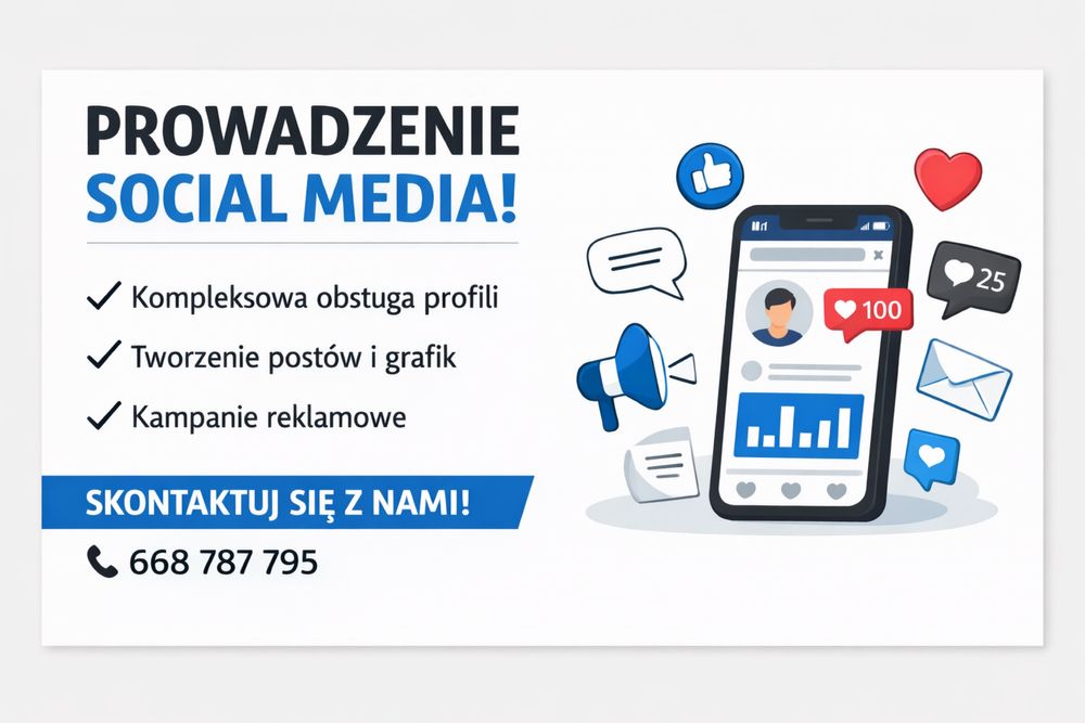 Zarządzanie Social Media | Tworzenie postów | Marketing dla firm