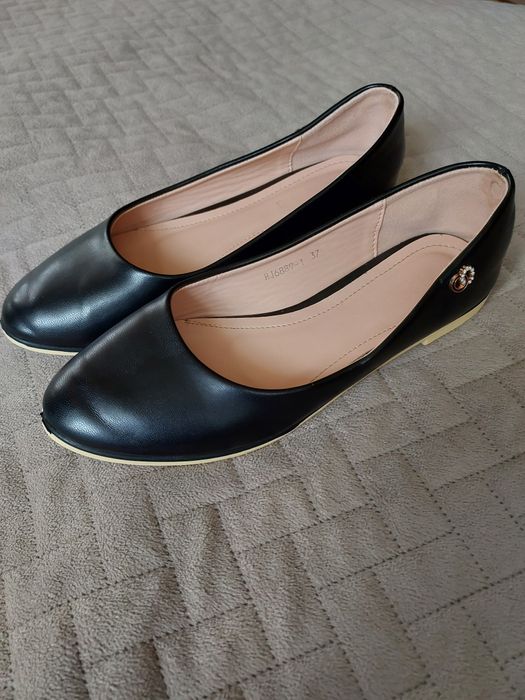 Baleriny czarne 37 damskie