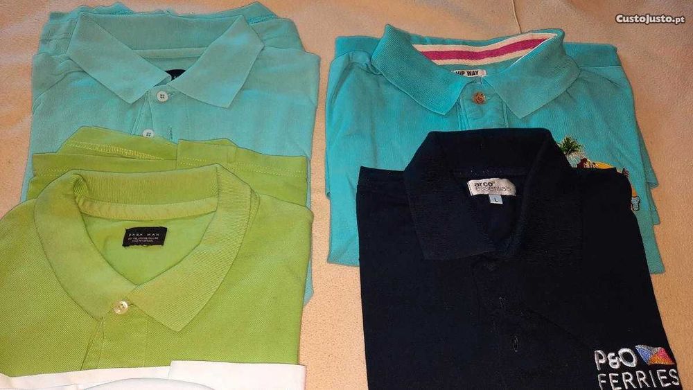pólos variados L e XL