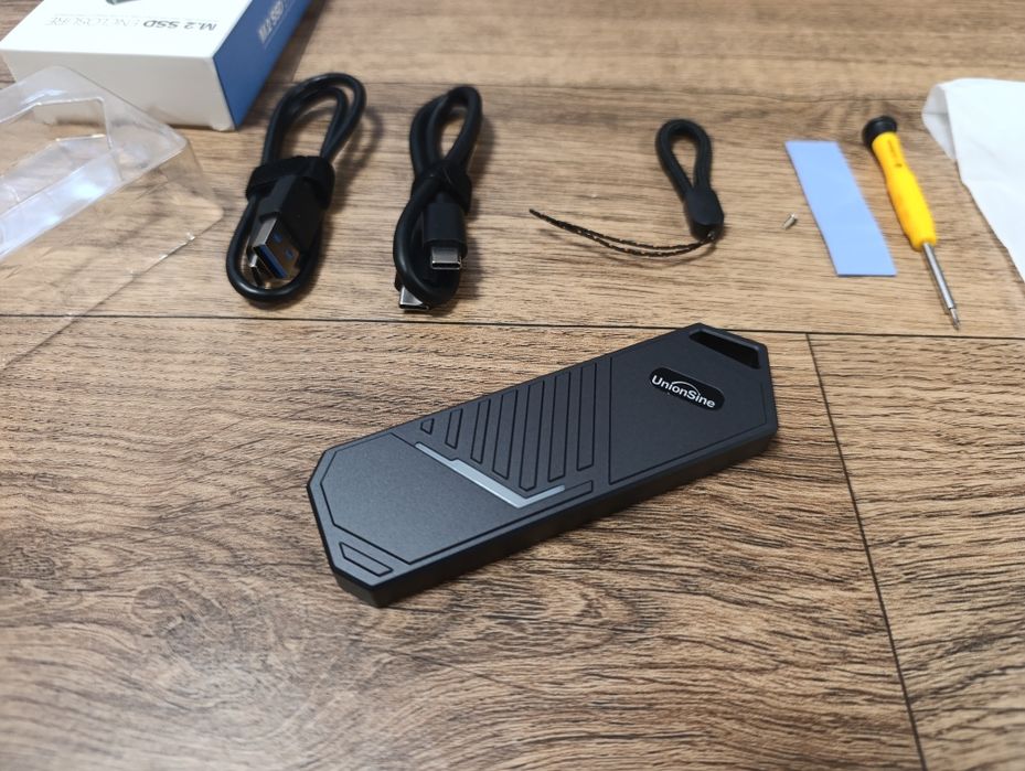 SSD карман UnionSine M2 SSD Case NVMe USB 3.2 Type C  10Gbps