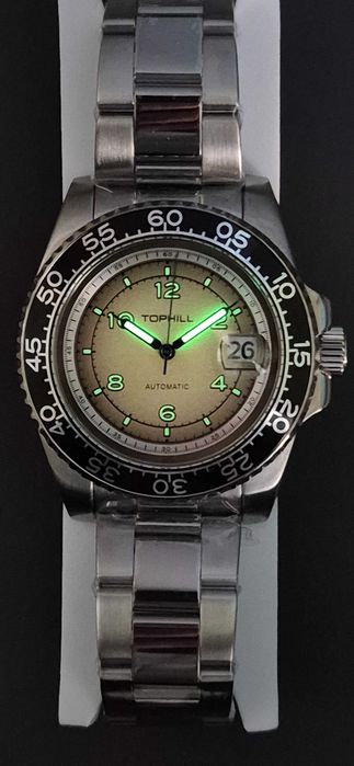 Zegarek automatyczny, nurek, diver Tophill TD006G (Dixon, 22 jewels)