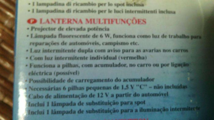 Lanterna Multifunções