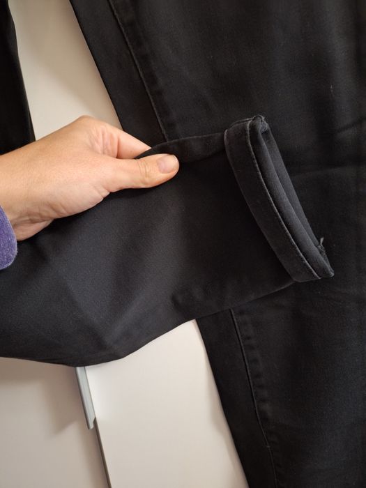 Spodnie czarne rurki dżinsy jeansy