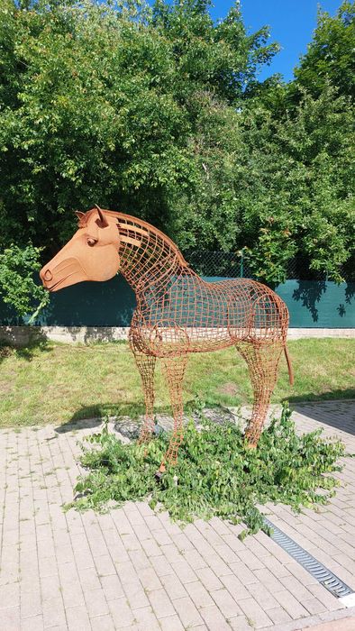 Kwietnik h220cm koń zebra naturalnej wielkosci unikatowy HIT