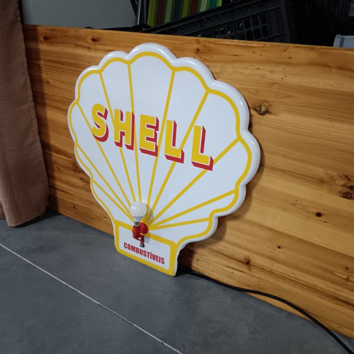 Reclame shell com luz,  60cm