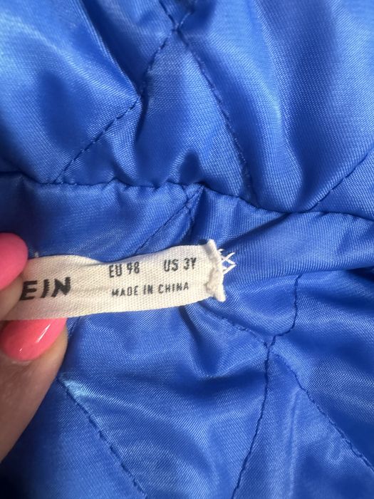 Shein срібляста осіння куртка для хлопчика 2-3 роки