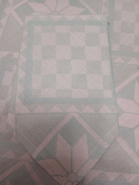 Toalha verde quadrada, com 6 guardanapos