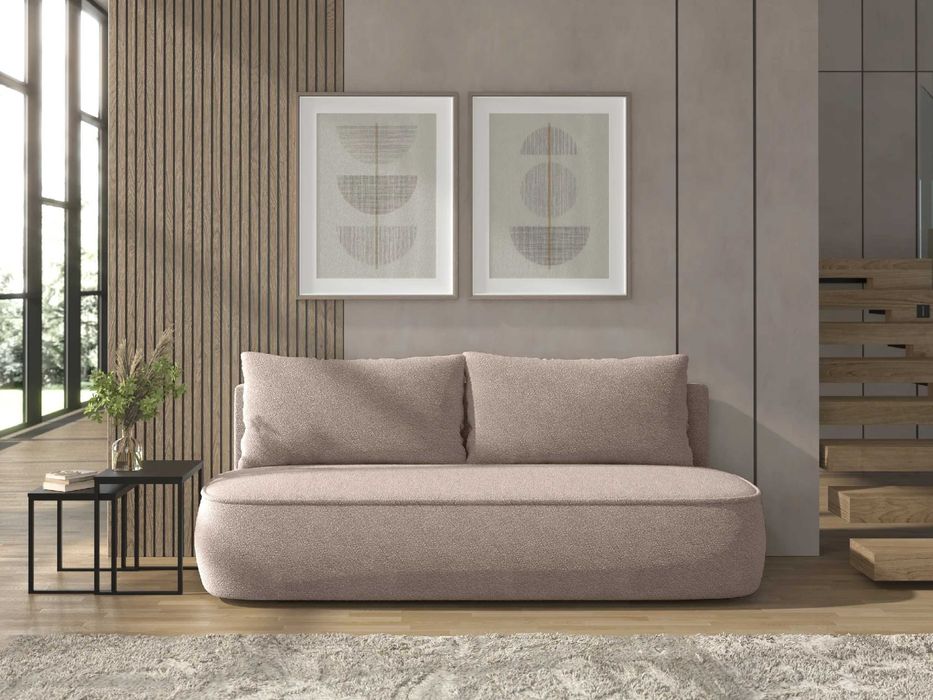 Sofa z funkcją spania i pojemnikiem MARVENTO