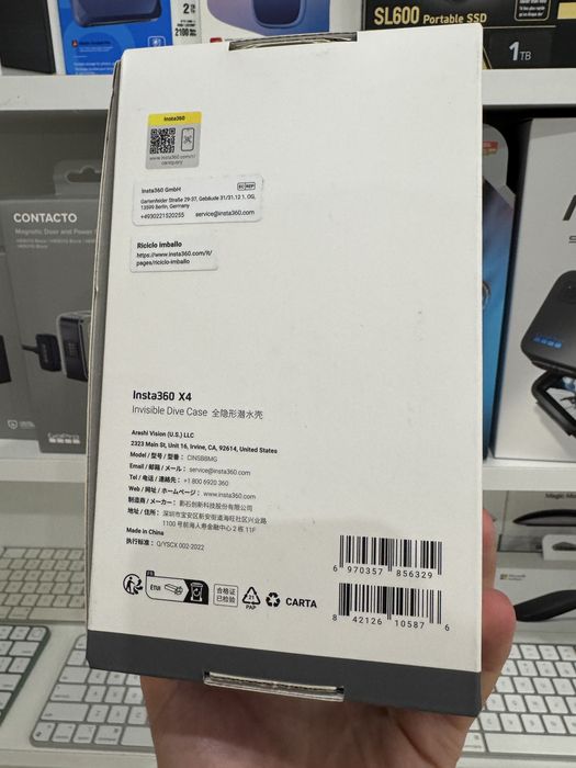 Оригінальний Аквабокс для Екшн камери Insta360 X4 Invisible Dive Case кейс новий