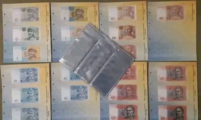 Альбом  каталог для банкнот УКРАИНЫ ГРИВНЫ с 1992- 2024 г. 1,2,3,4 сер