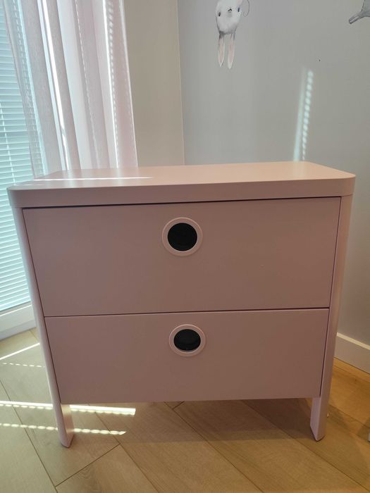 Komoda do pokoju dziecięcego z IKEA, różowa, stan bardzo dobry.