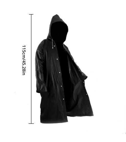 Casaco Impermeável Comprido, com Capuz, em Eva - Goeik