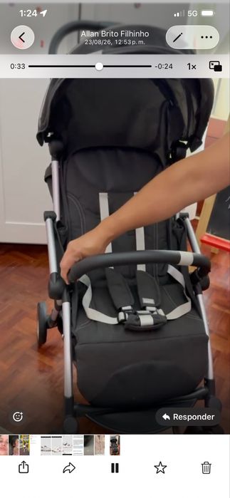 Carrinho de bebe como novo chico