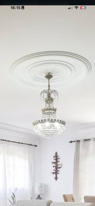 Candeeiro de teto de cristal