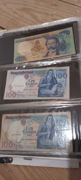 Coleção de notas Portuguesas Escudos