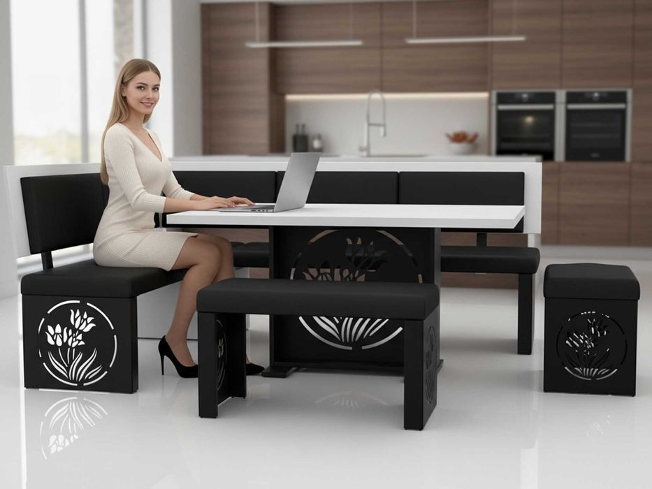 Stylowy narożnik kuchenny