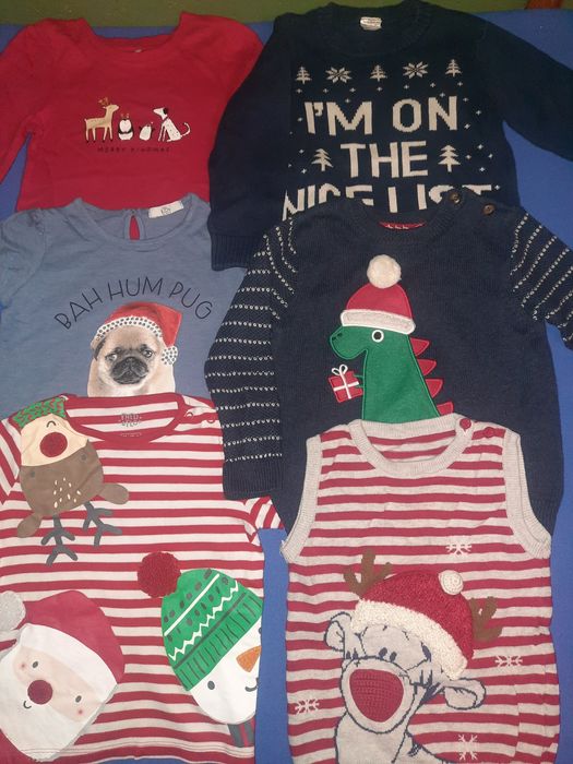 Новогодний костюм платье свитер на 12-18 и 18-24месяца