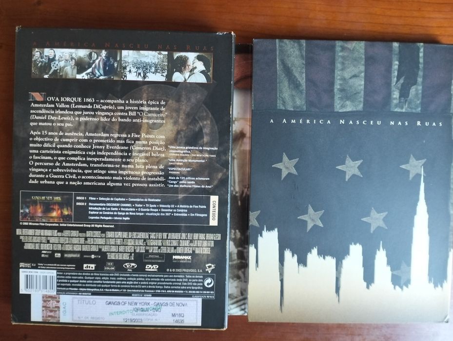 DVD Gangs of New York - edição especial de colecionador