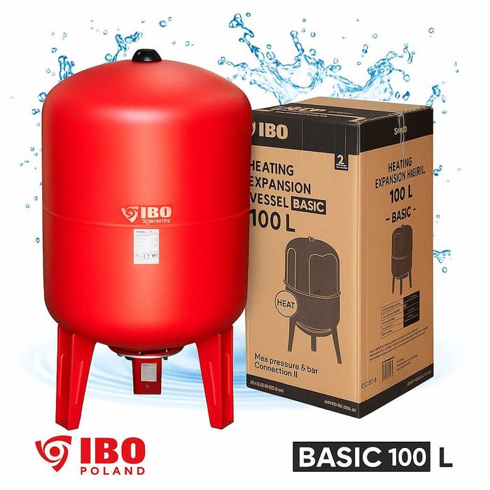 Naczynie przeponowe wzbiorcze do CO 100L IBO BASIC