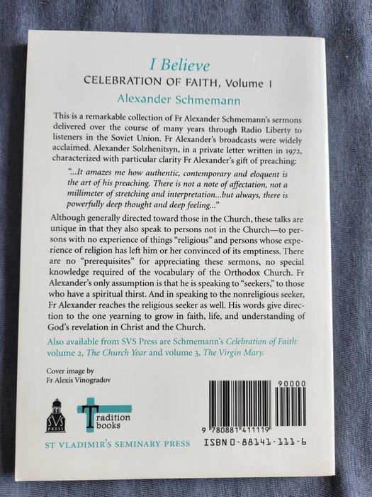 Celebration of Faith Vol. I - Alexander Schmemann