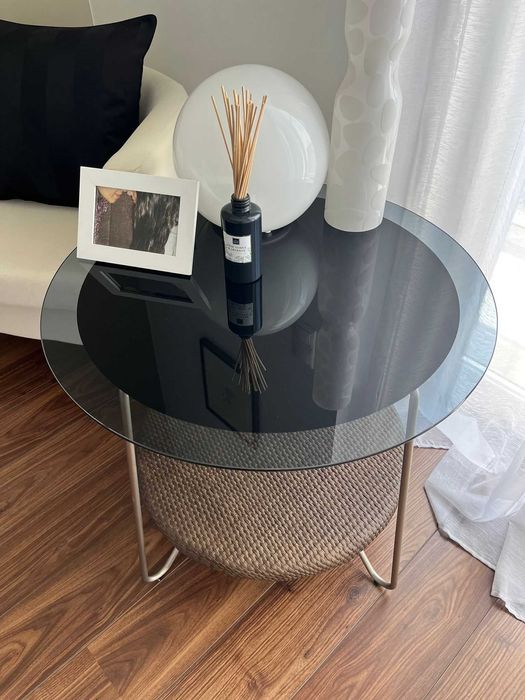 Mesa Apoio com Rattan IKEA