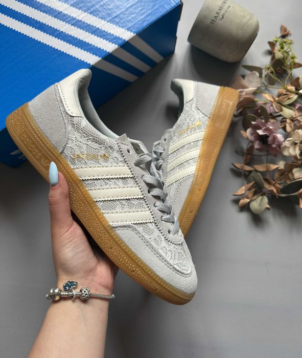 !SALE! Adidas Handball Spezial Grey Lace Premium 36 37 38 39 40 41 адідас кросівки