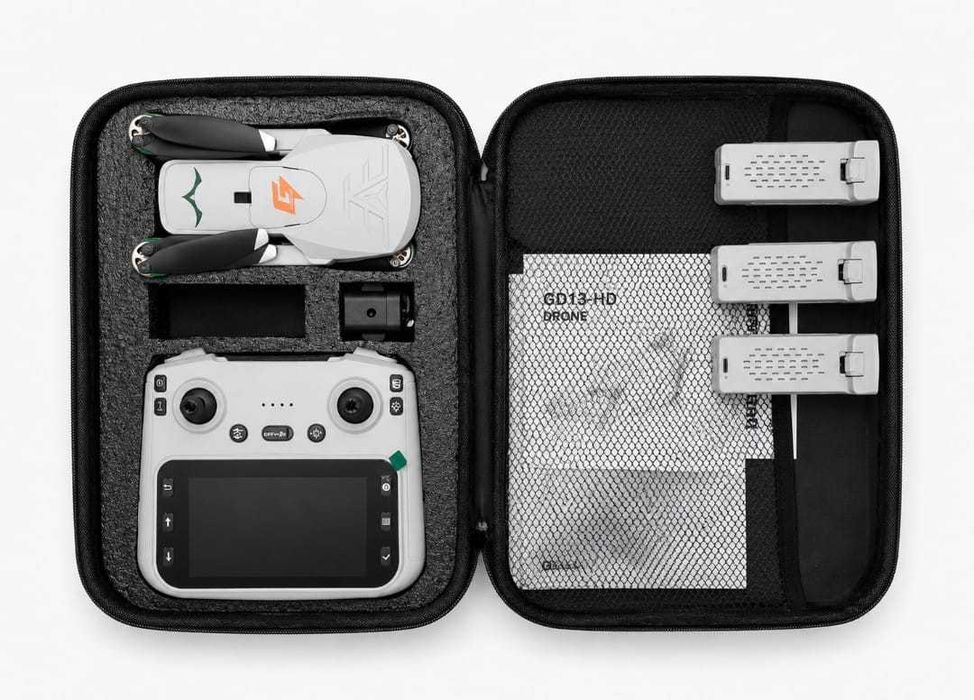 Dron GD12 Kamera HD Ekran 4,3" 3 Baterie Walizka Nowy