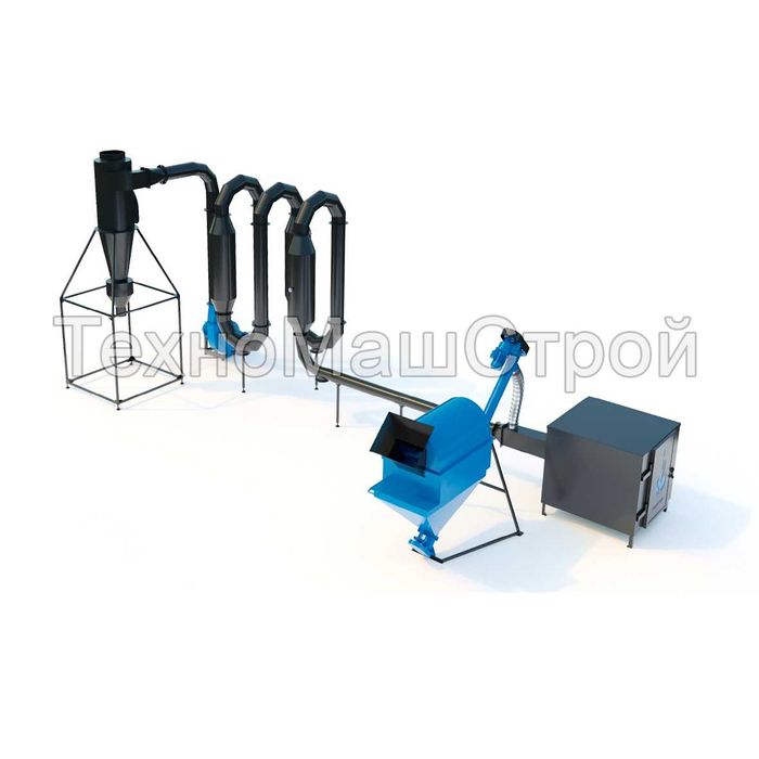Сушка аеродинамічна для тирси Оборудование для пеллет брикетов Сушилка