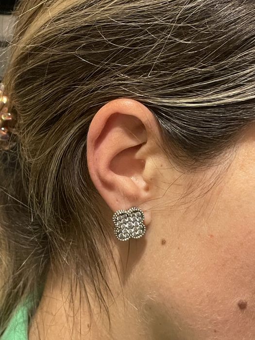 Серьги клевер в стиле Van Cleef б/у