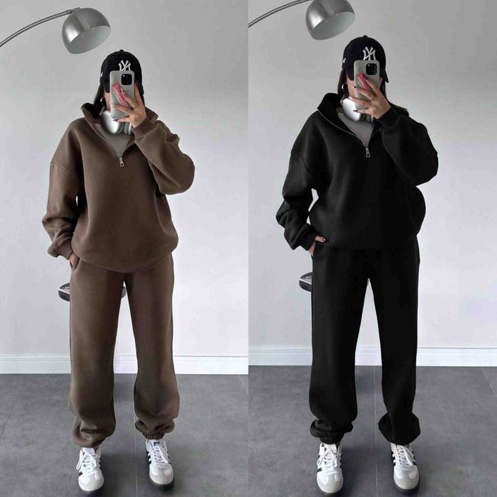 Розпродпж !!!Костюм жіночий на флісі — oversize