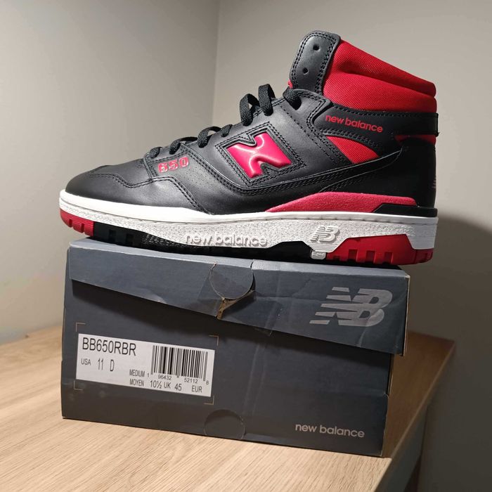 スニーカー New Balance SS23 '650 sneakers (BB650RBR BLACKRED) BUTY NEW BALANCE Series 650 Black - Red (BB650RBR) r. 44,5