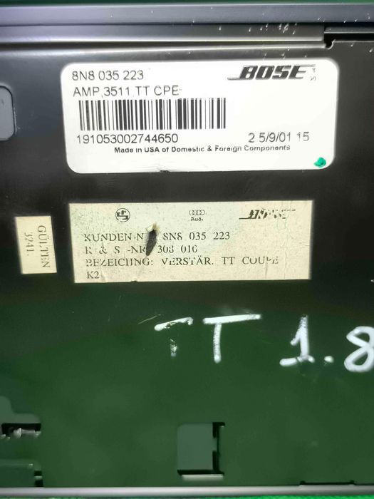 Amplificador de Colunas AUDI TT 8N8035223 (OEM) | AMP3511TTCPE (OEM)
