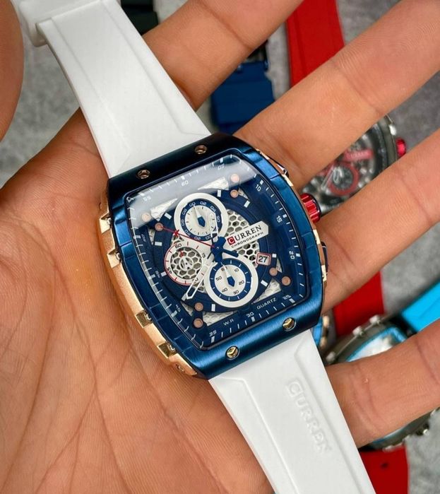 Годинник Curren 8442 Blue-Gold-White ціна до кінця тижня