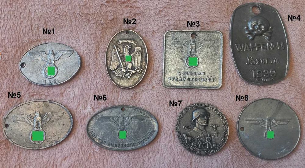 Жетоны Германия 3-й рейх Вермахт CC люфтваффе
