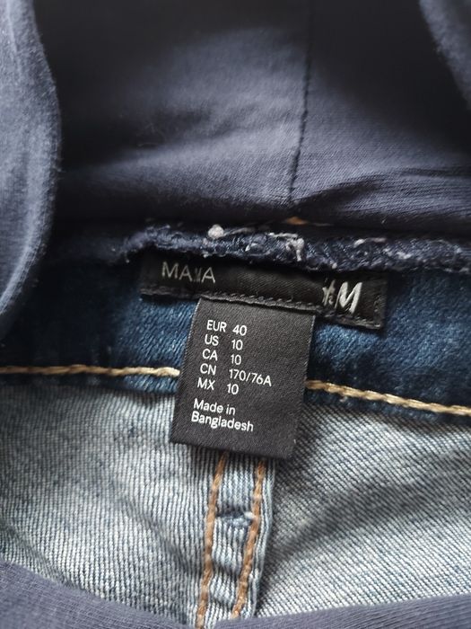 Spodnie ciążowe jeansy H&M 40 L