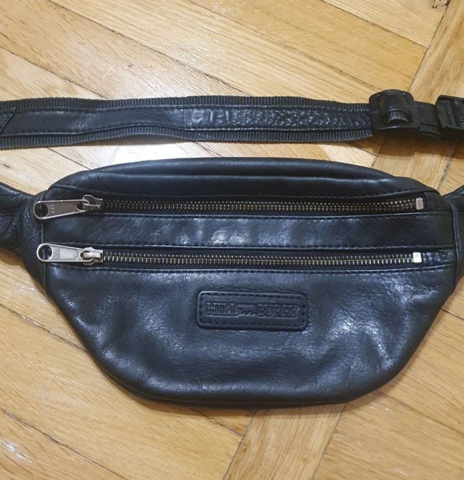 Мужская сумка Hill Burry бананка барсетка натуральная кожа