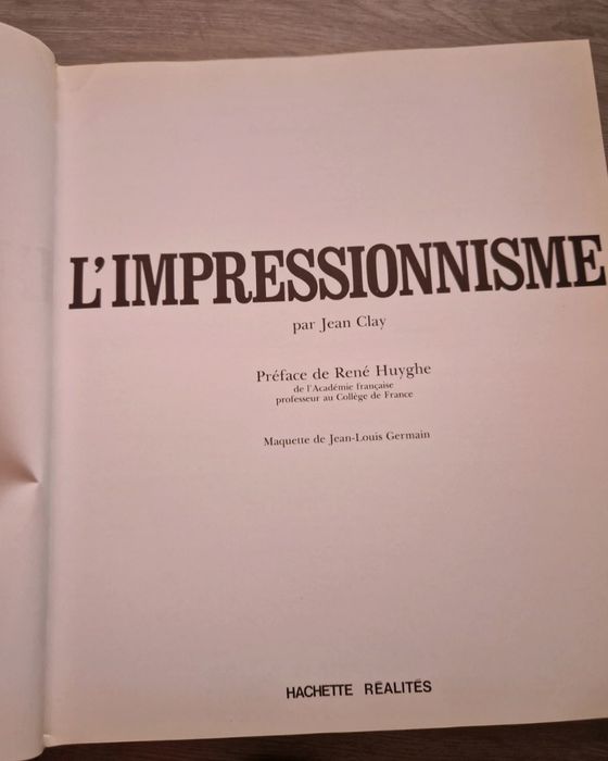Livre "L'impressionnisme par Jean Clay"